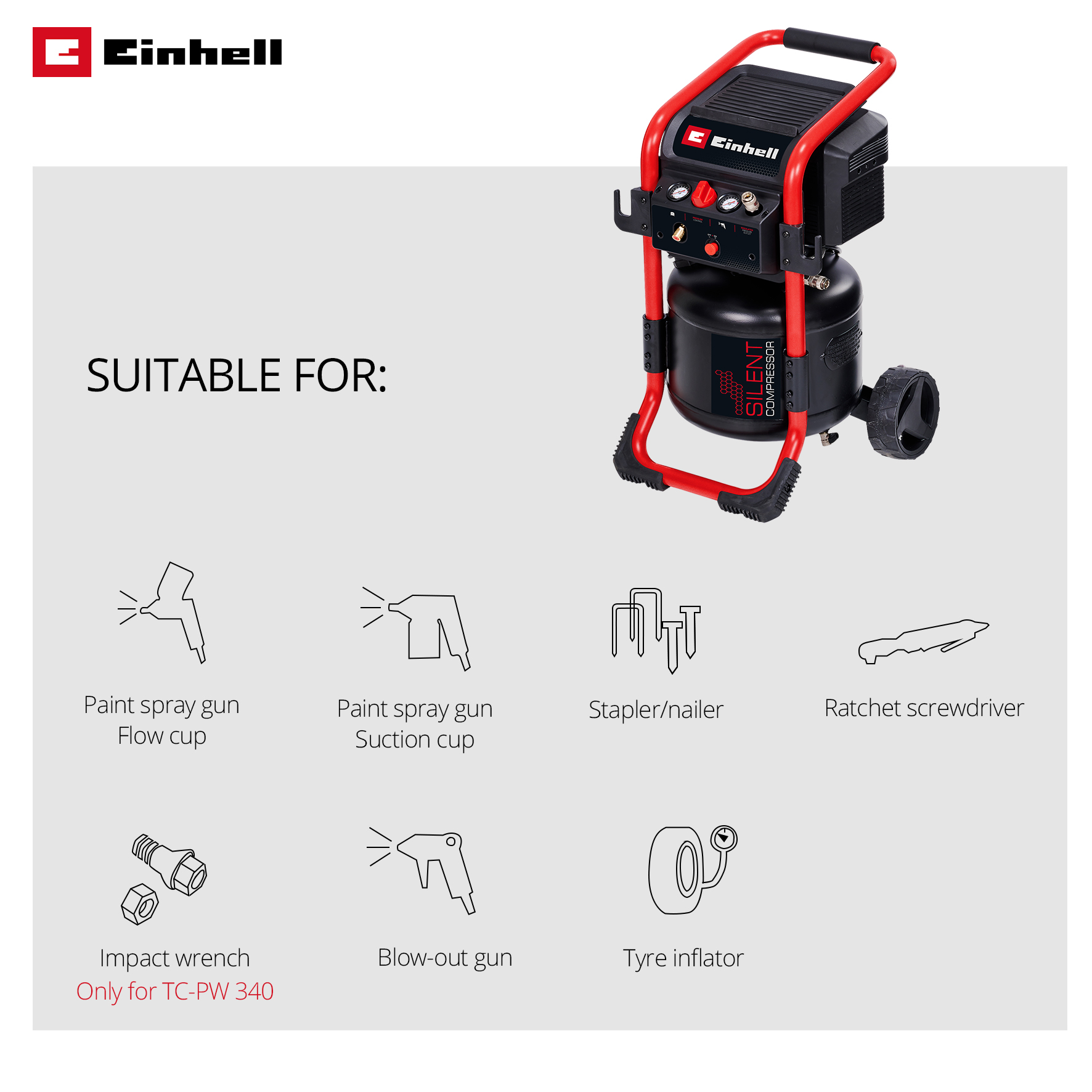 Kompressor Einhell TE-AC 240/24 Silent