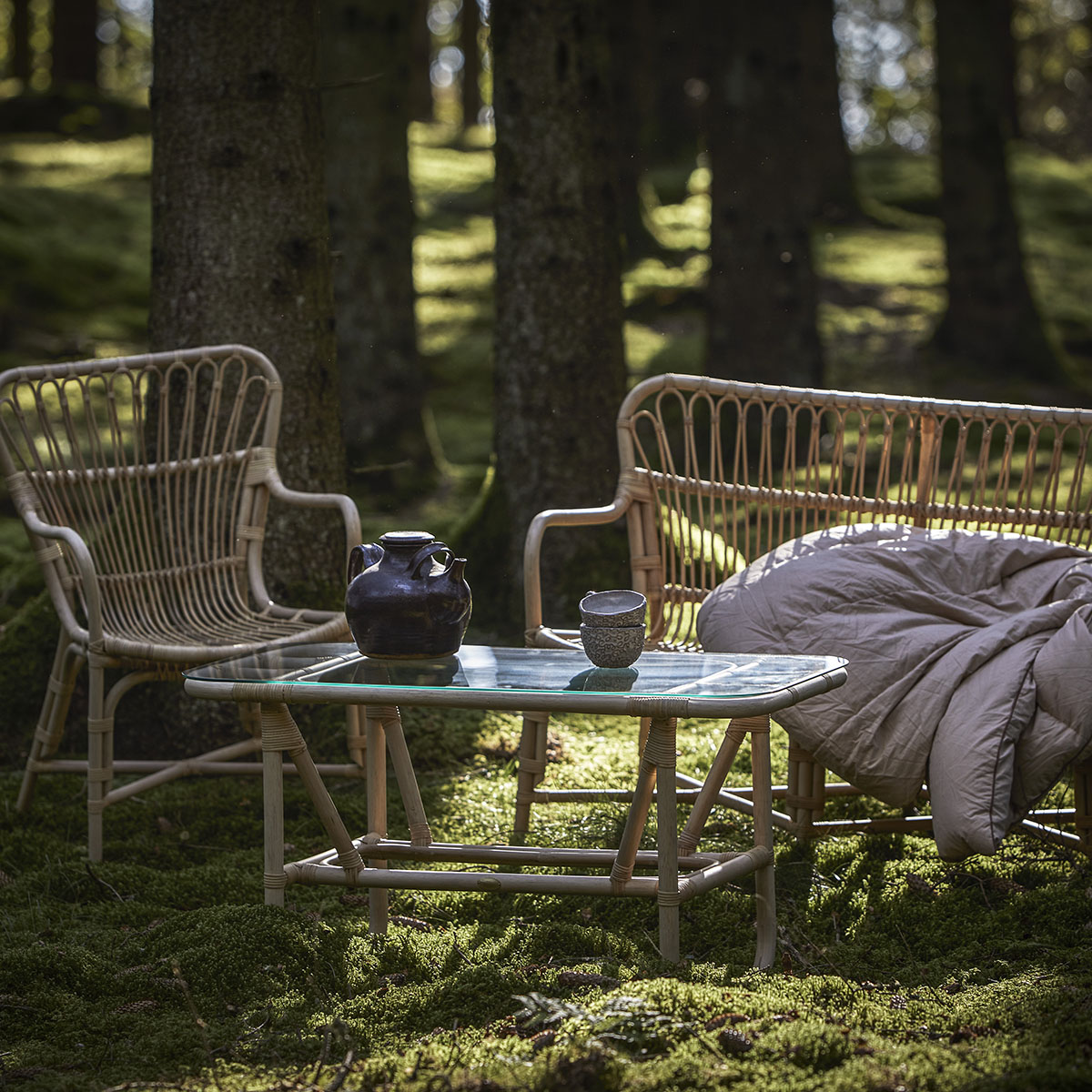 Trädgårdsfåtölj Hillerstorp Lyckesö Loungefåtölj i Naturrotting