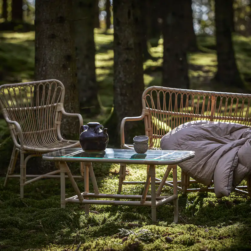 Trädgårdsfåtölj Hillerstorp Lyckesö Loungefåtölj i Naturrotting