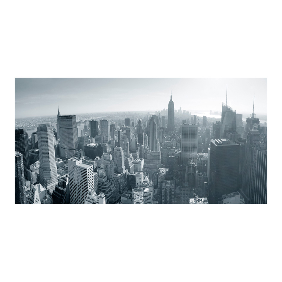 Fototapet XXL Arkiio New Yorks skyline i svart och vitt 550x270 cm