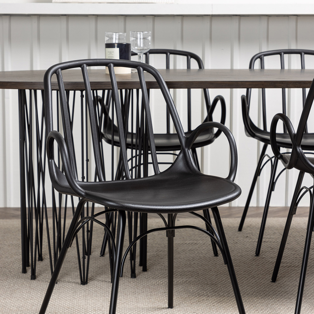 Matgrupp furniture/fashion Stone med 4 Dyrön Stolar