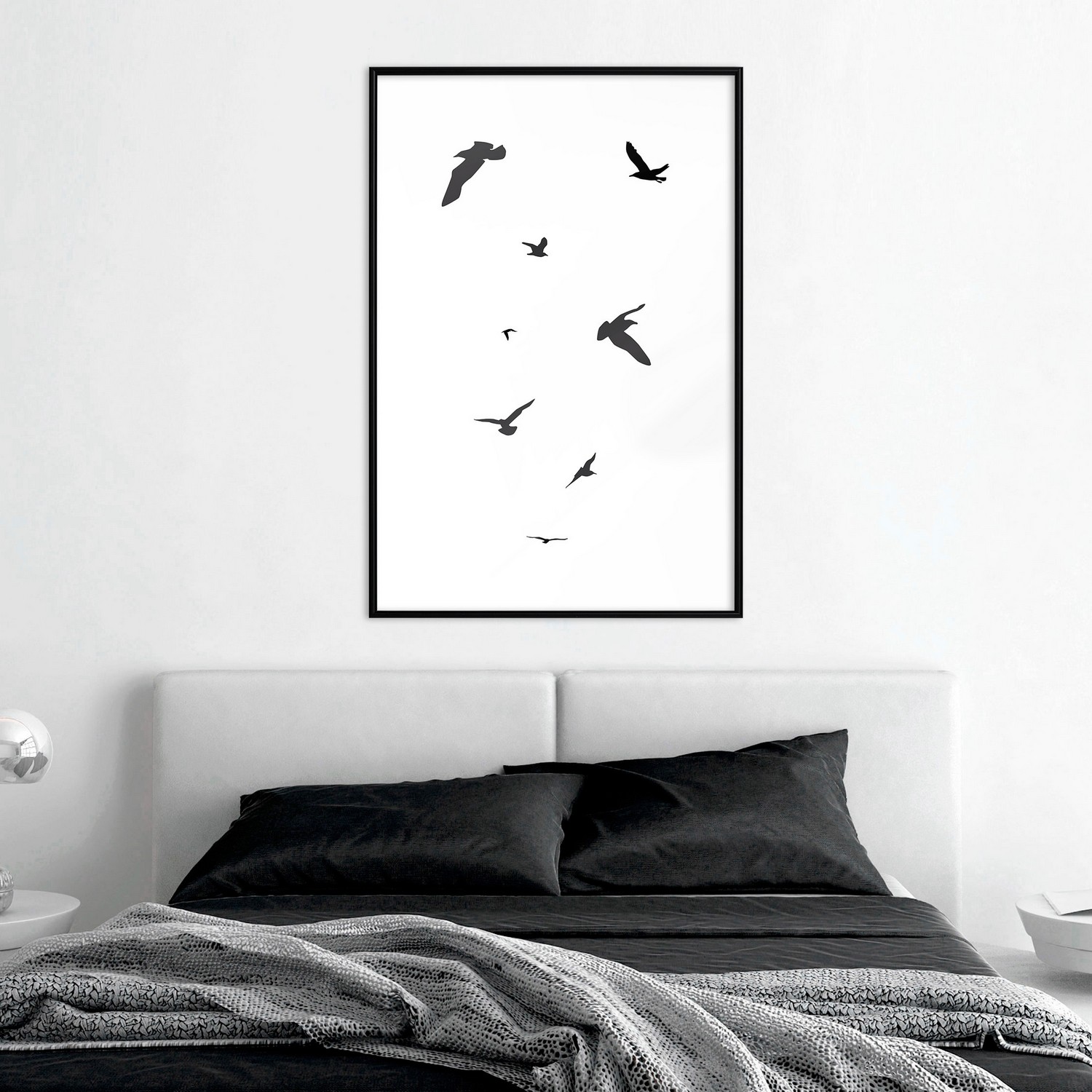 Affisch - Evening Flight [Poster] 40x60 Svart ram, 40x60 cm