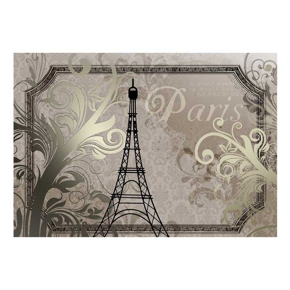 Vintage Paris - gold 100x70 Storlek: 100x70 cm