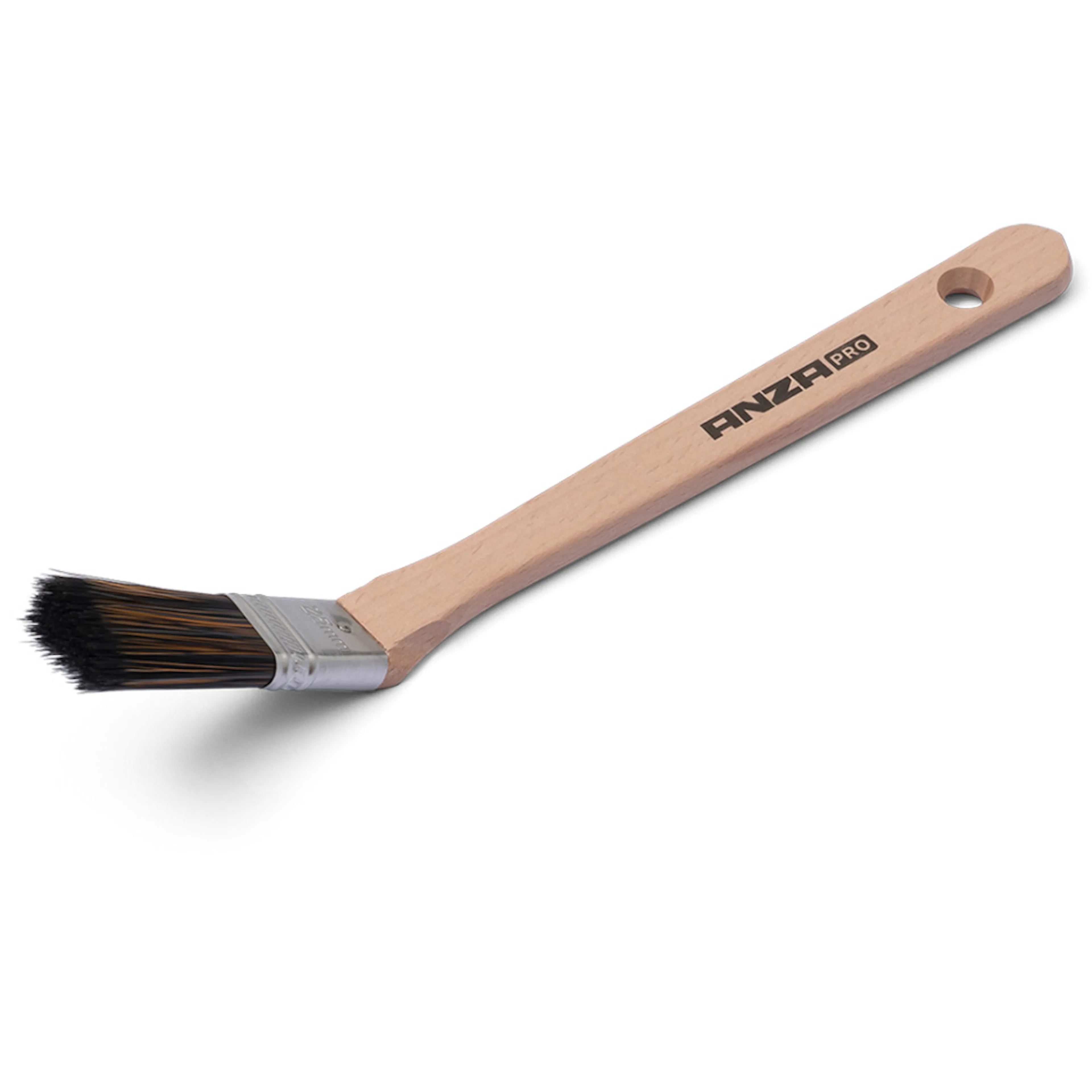 Vinkelpensel Anza Super Effective Kort Trä