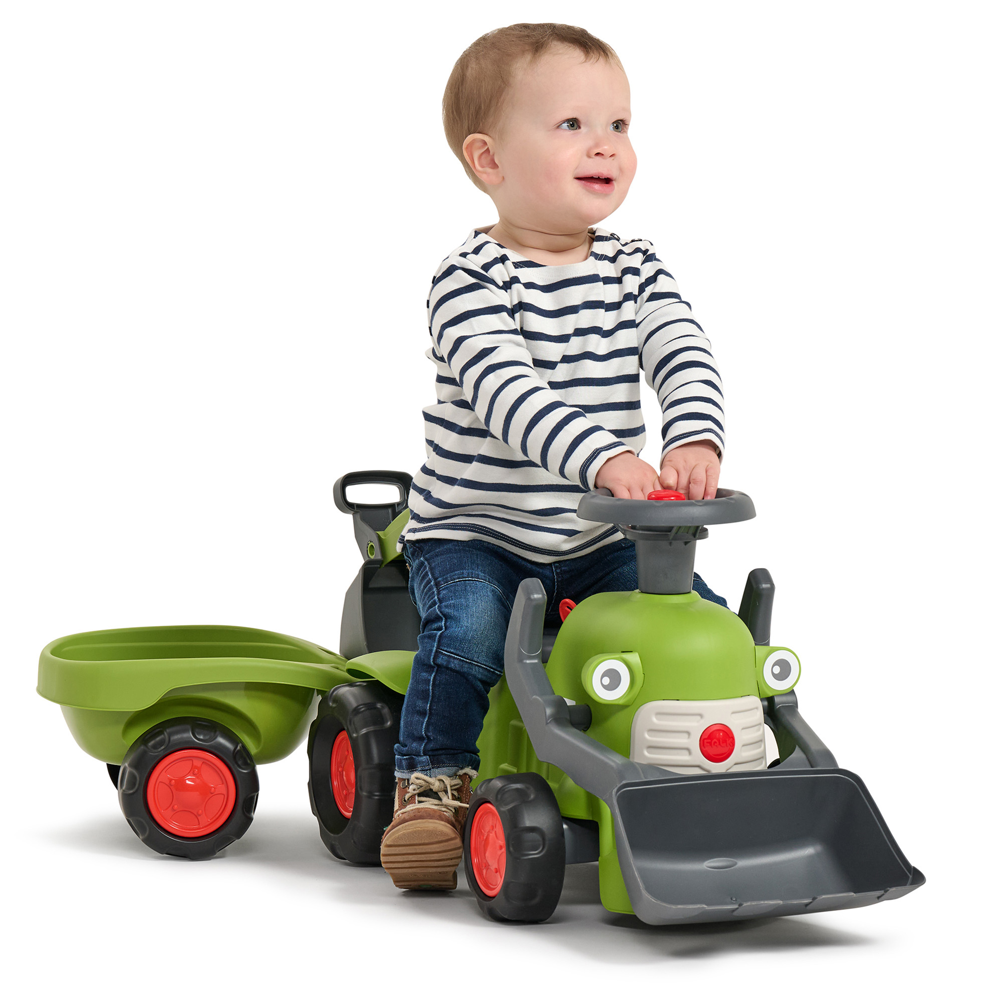 Traktor Falk Claas Vintage Med Ratt, Tuta & Tillbehör