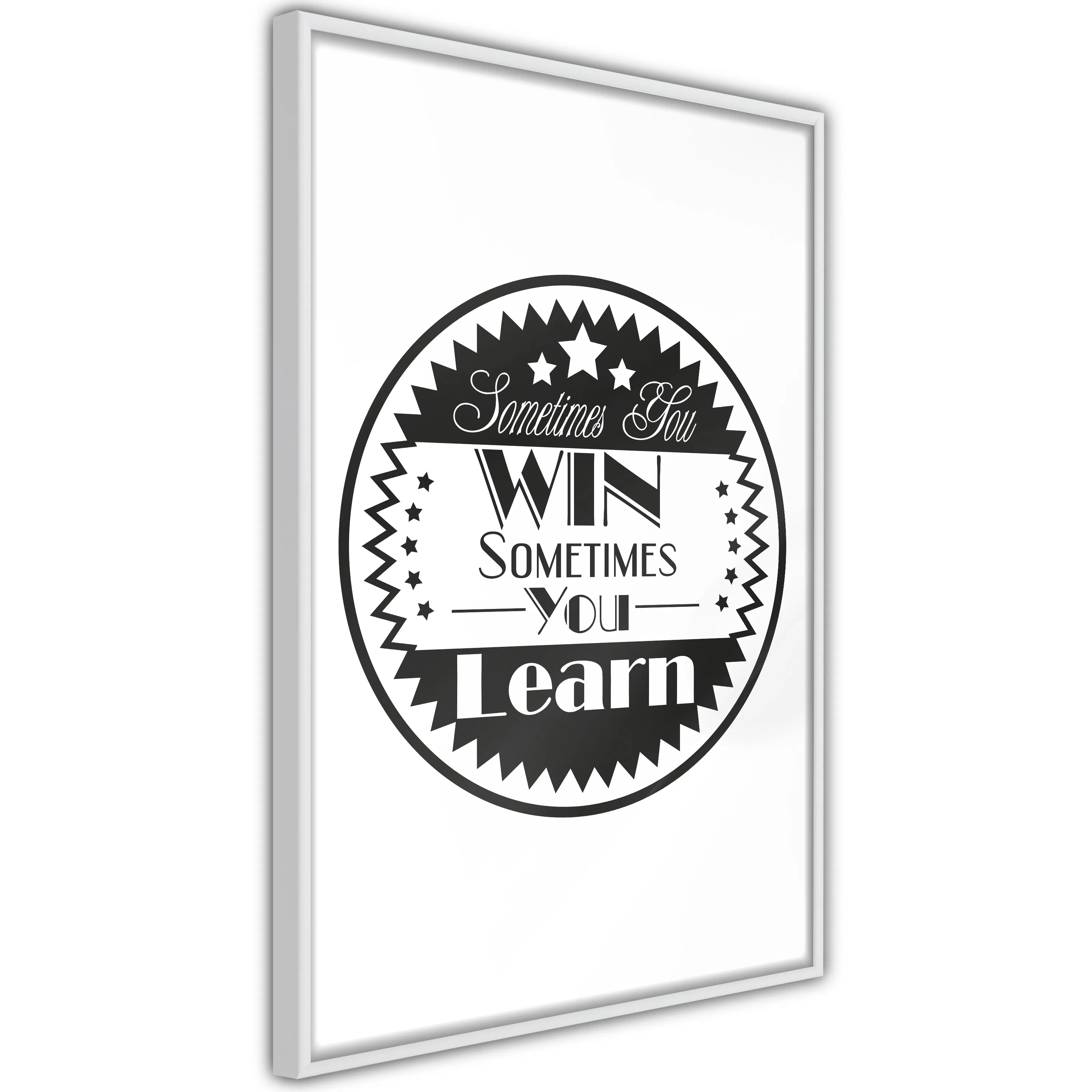 Poster Artgeist Affisch Sometimes You Win Sometimes You Learn