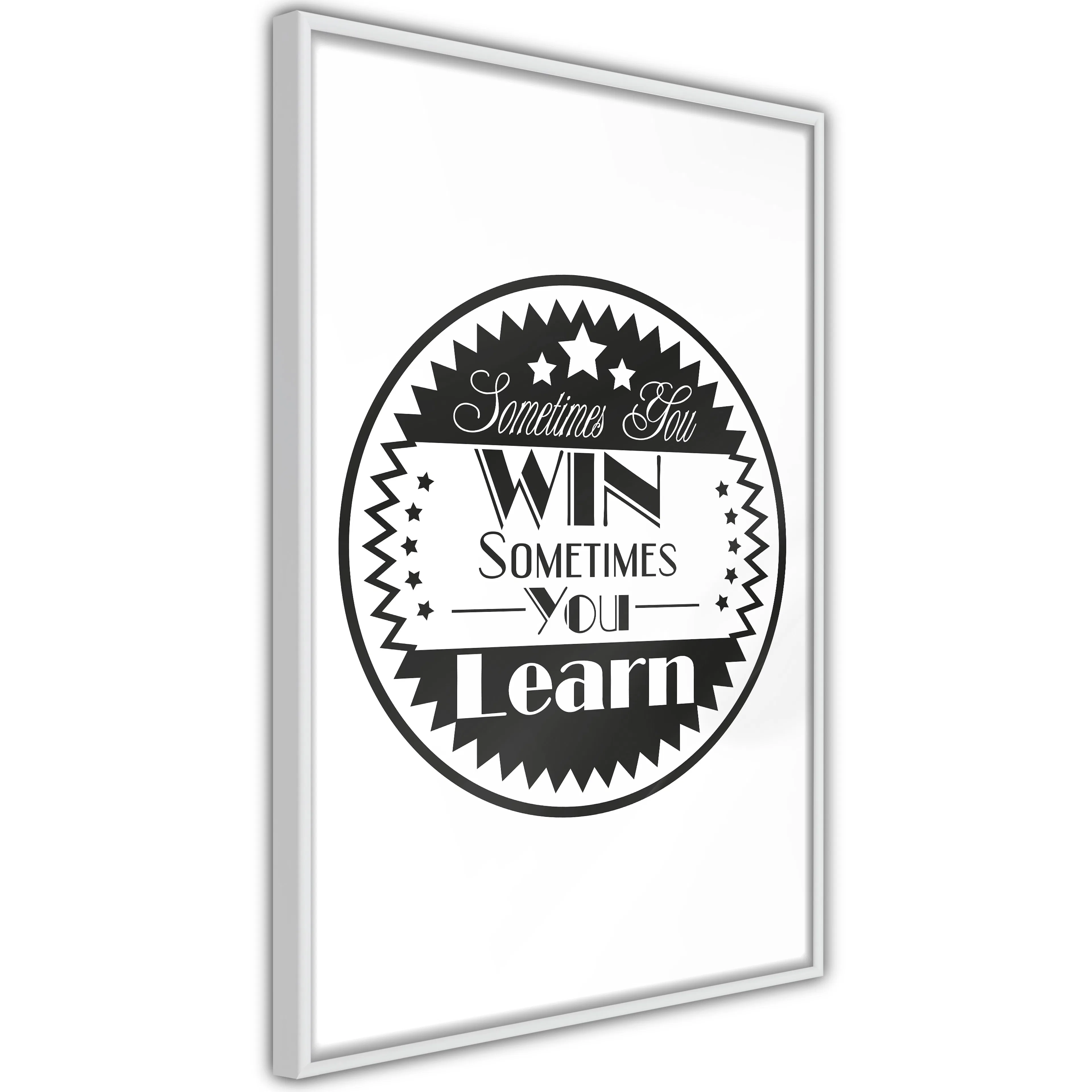 Poster Artgeist Affisch Sometimes You Win Sometimes You Learn