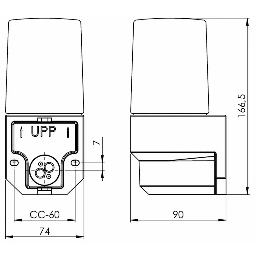 Vägglampa Ifö Electric Lampett 40W IP55