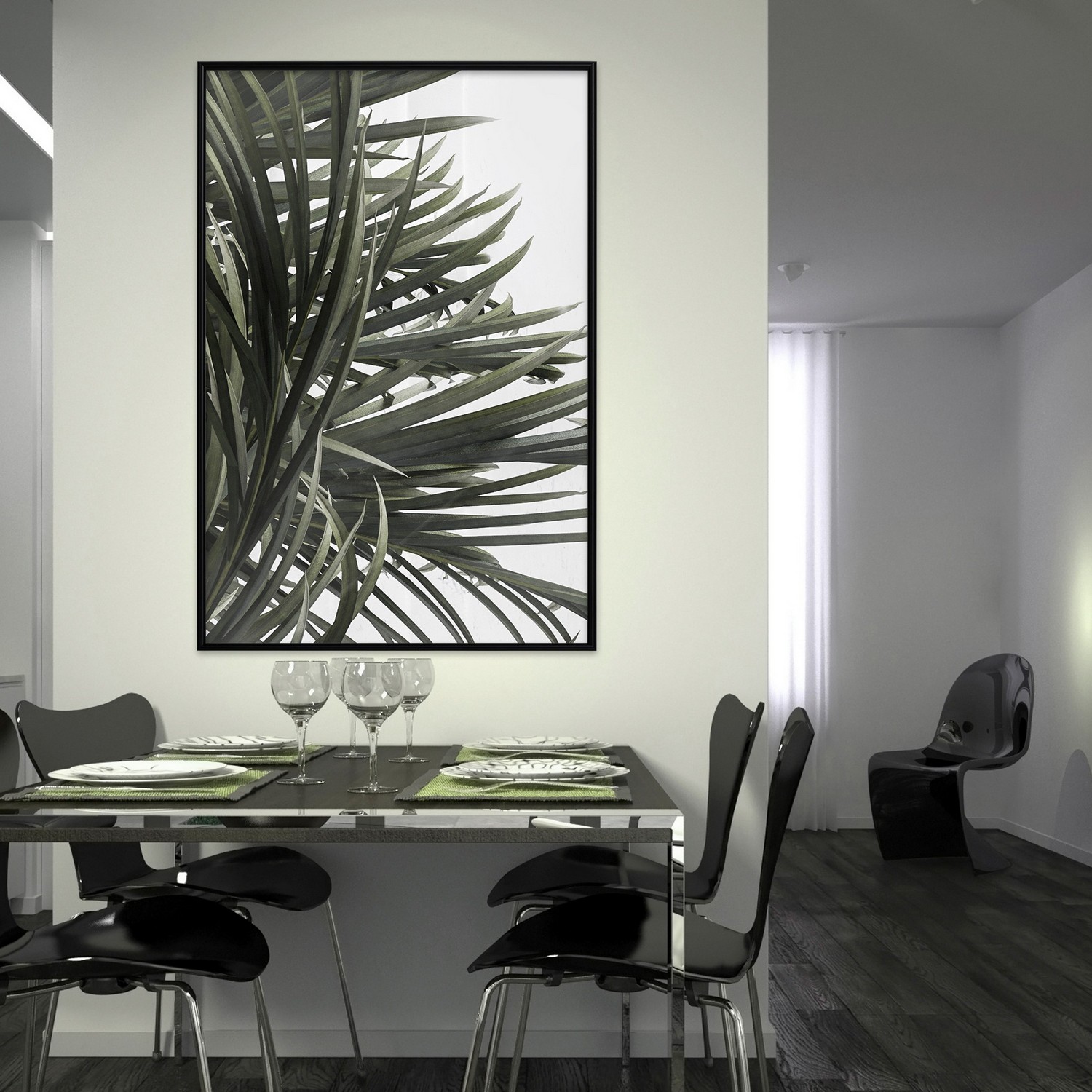 Affisch - In the Shade of Palm Trees [Poster] 30x45 Svart ram, 30x45 cm