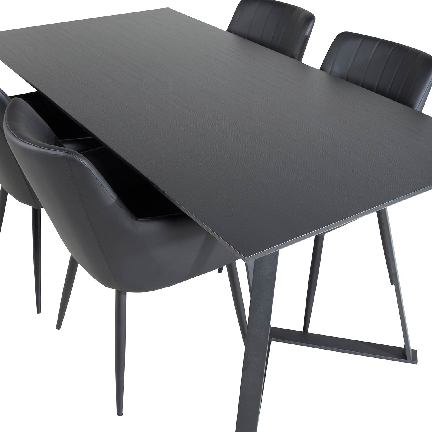 Matgrupp Venture Home Madde med 4 Corina Stolar Konstläder