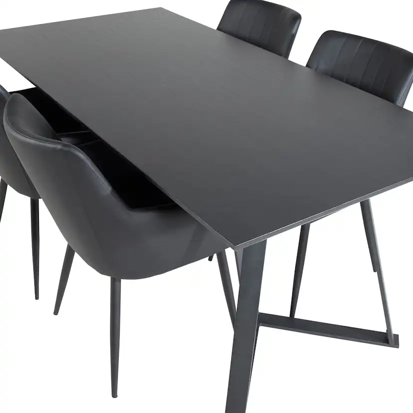 Matgrupp Venture Home Madde med 4 Corina Stolar Konstläder