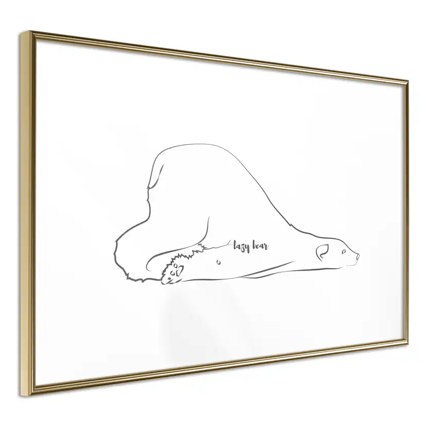 Poster Artgeist Affisch Lazy Bear