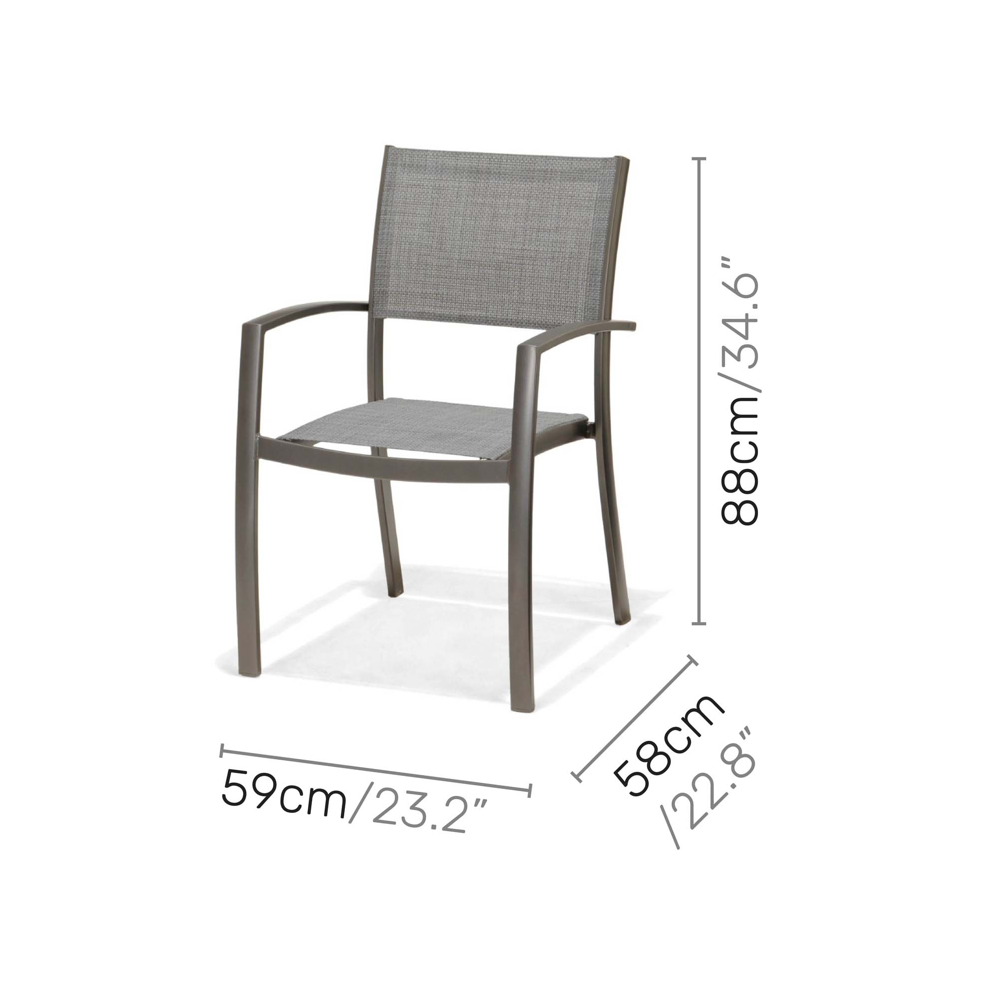 Loungegrupp LifestyleGarden Solana bistrobord + 2 carverstolar