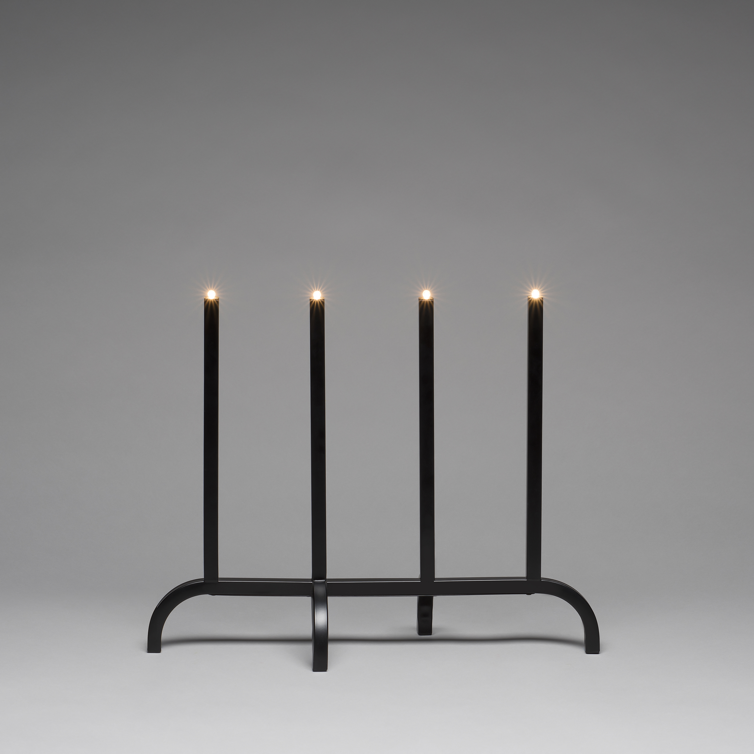 Adventsljusstake Gnosjö Konstsmide 4L Metall Svart
