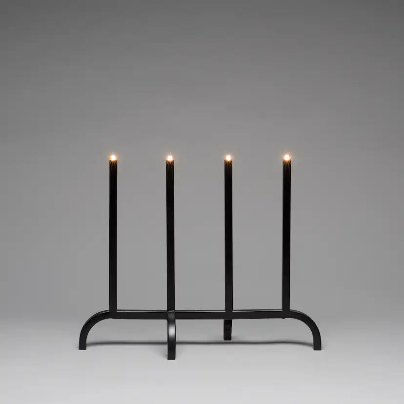 Adventsljusstake Gnosjö Konstsmide 4L Metall Svart