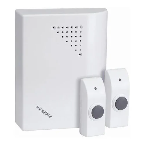 Dörrklocka Malmbergs Trådlös 2 Tryckknappar