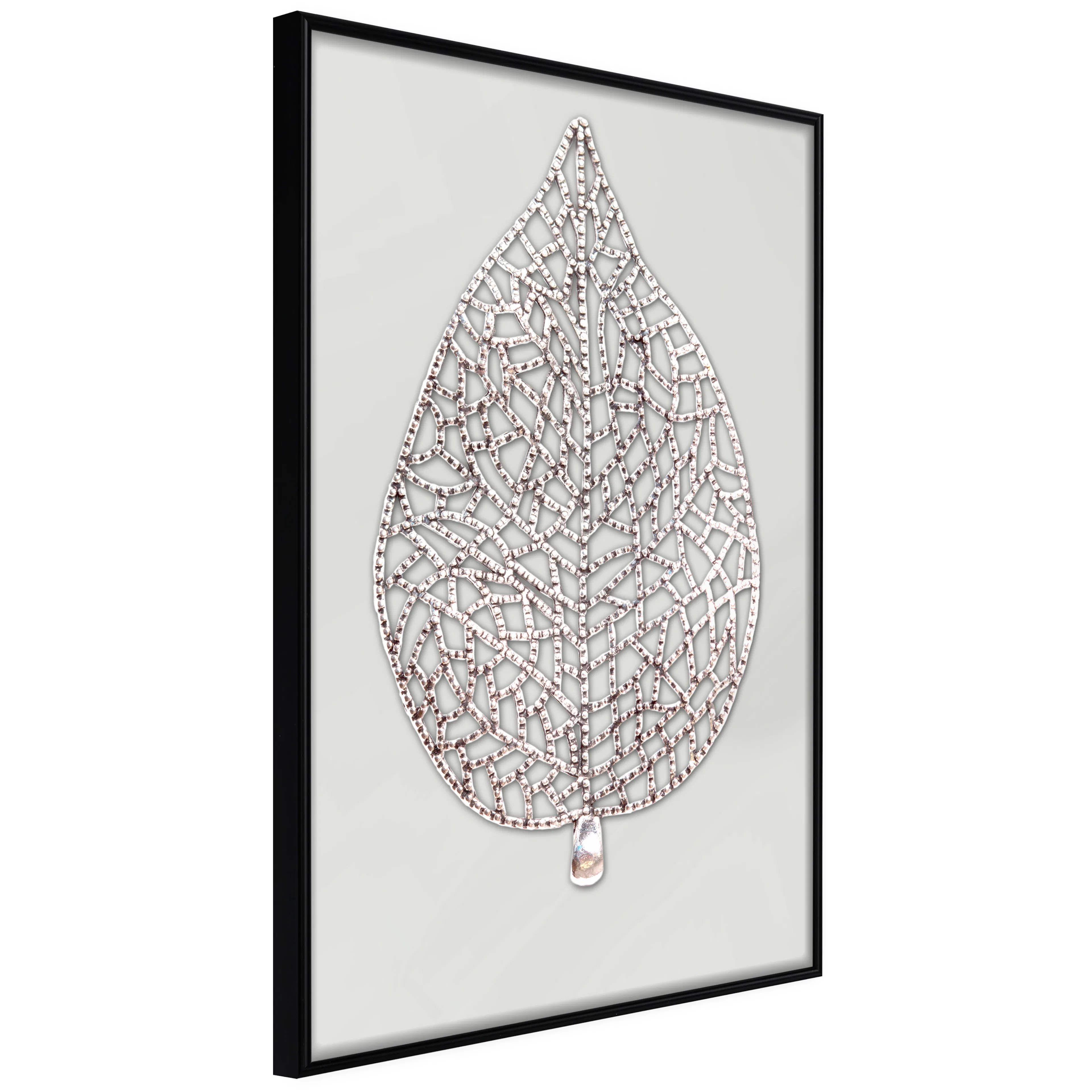 Affisch - Azur Leaf [Poster] 40x60 Svart ram, 40x60 cm