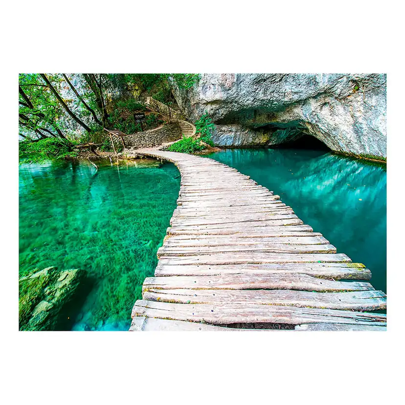 Självhäftande fototapet - Plitvice Lakes National Park, Croa Storlek: 245x175 cm