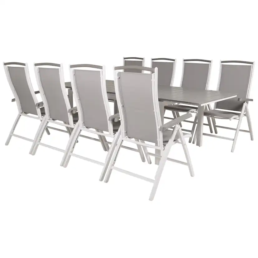 Matgrupp Venture Home Lova 160/240 med 8 Aleyna Stolar