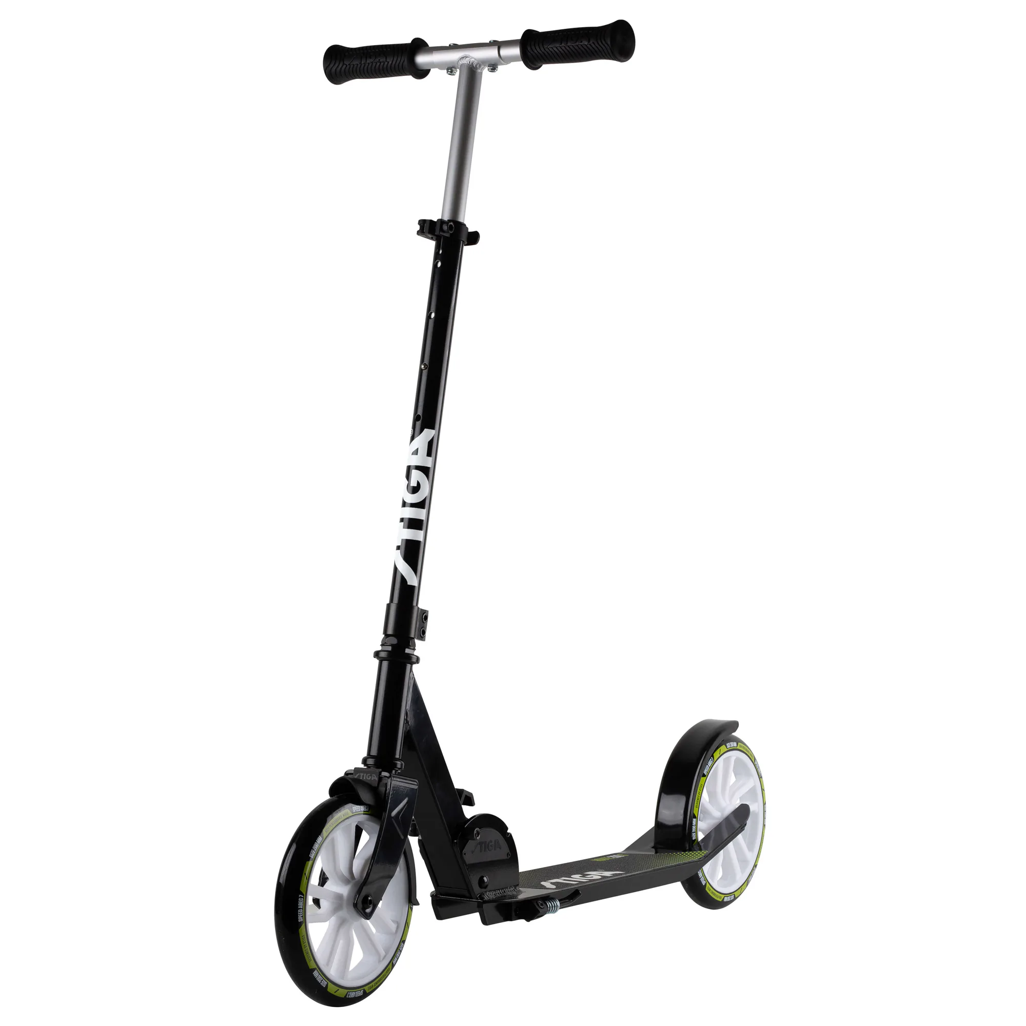 Sparkcykel STIGA Sports Kick Scooter Route 200-S Black/Lime