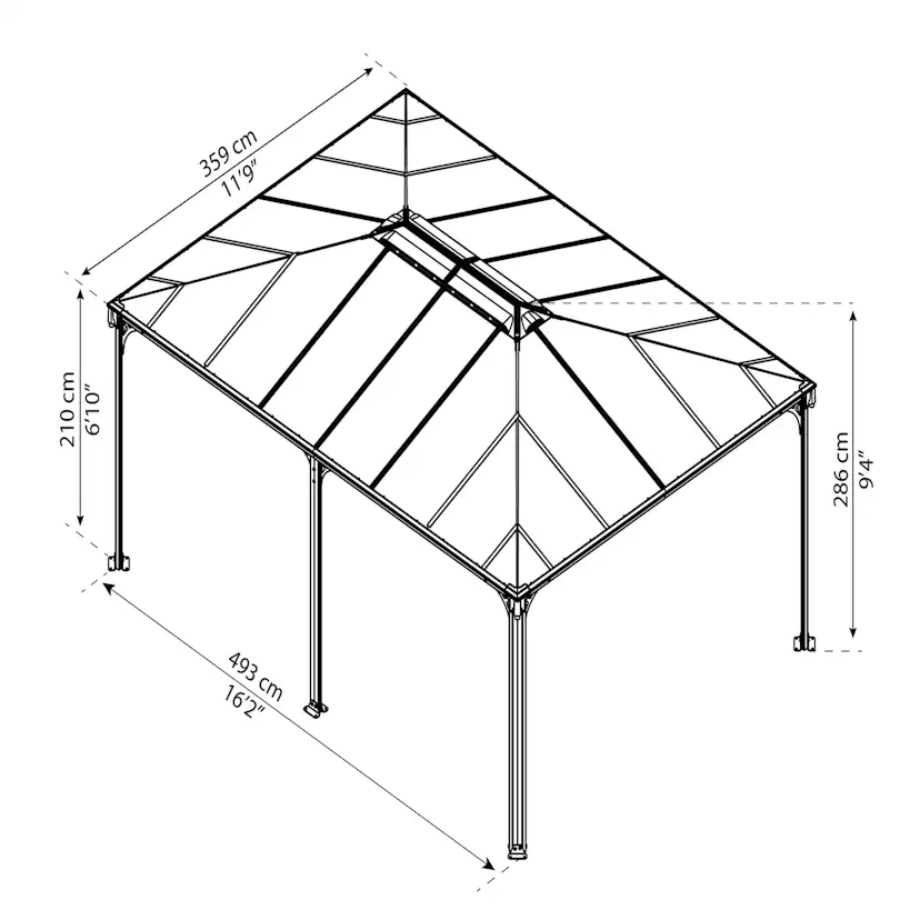 Paviljong Canopia by Palram Martinique 5000