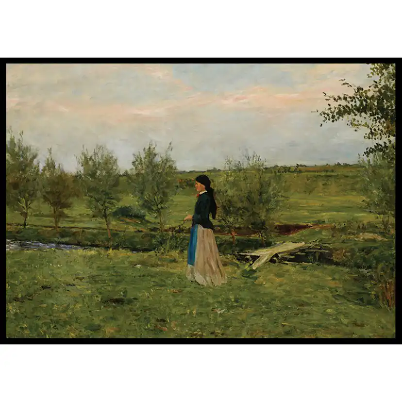 Poster Gallerix Evening At Pipping By Erik Werenskiold