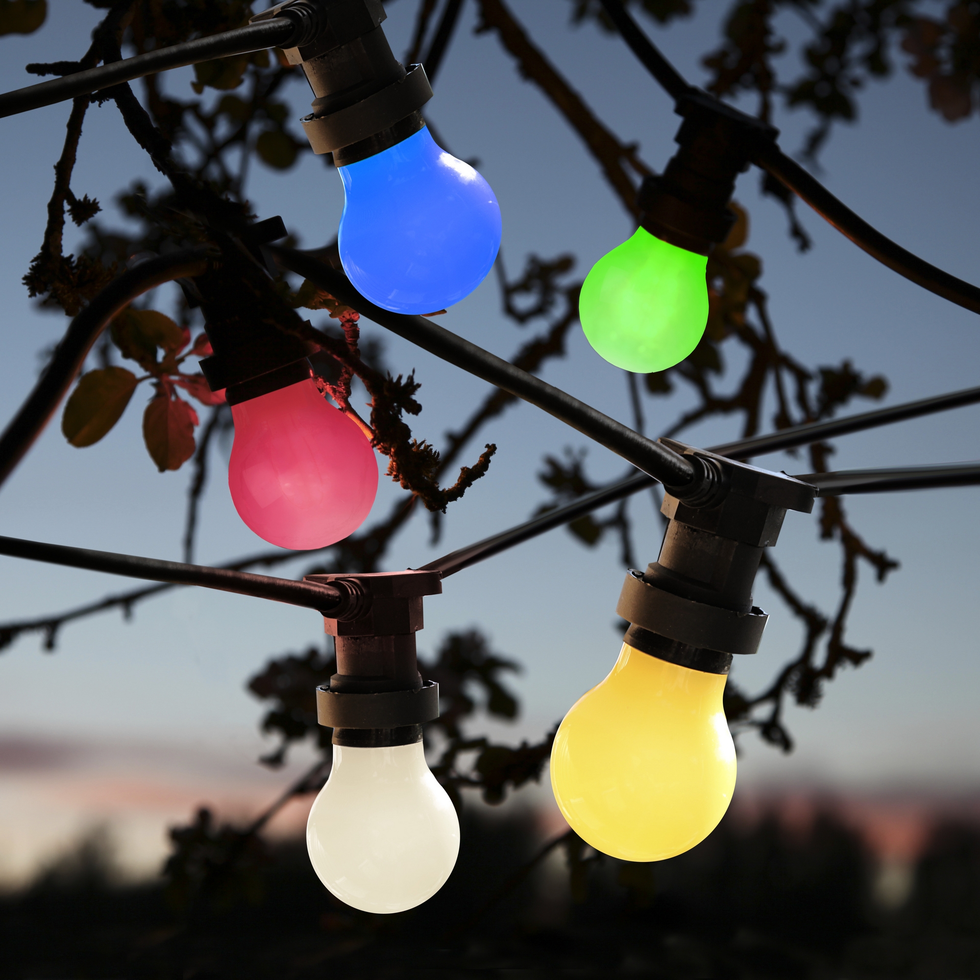 LED-lampa Star Trading E27 A55 Outdoor Lighting Gul 0,9W