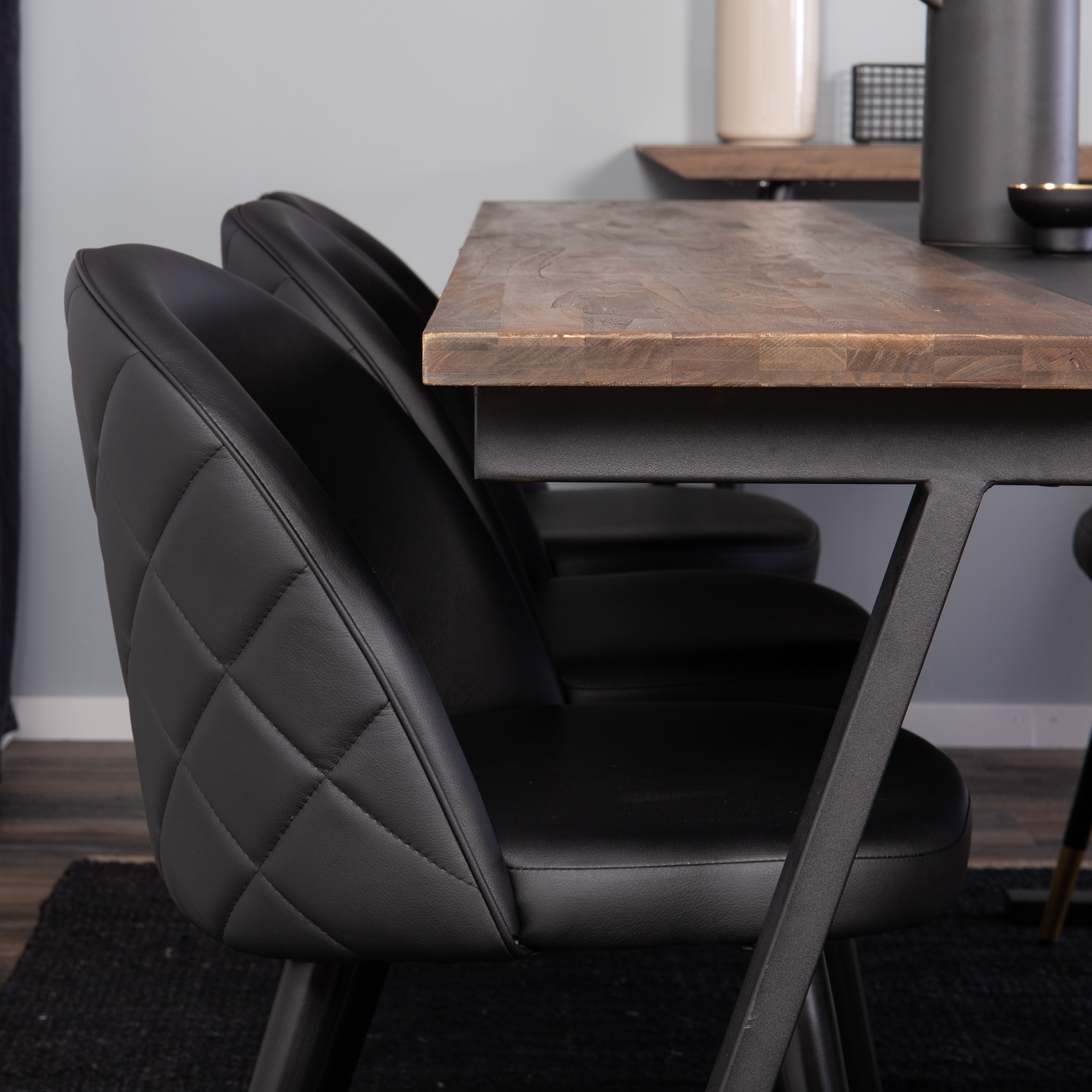 Matgrupp Venture Home Jane med 6 Valentina Stolar Mörk Teak