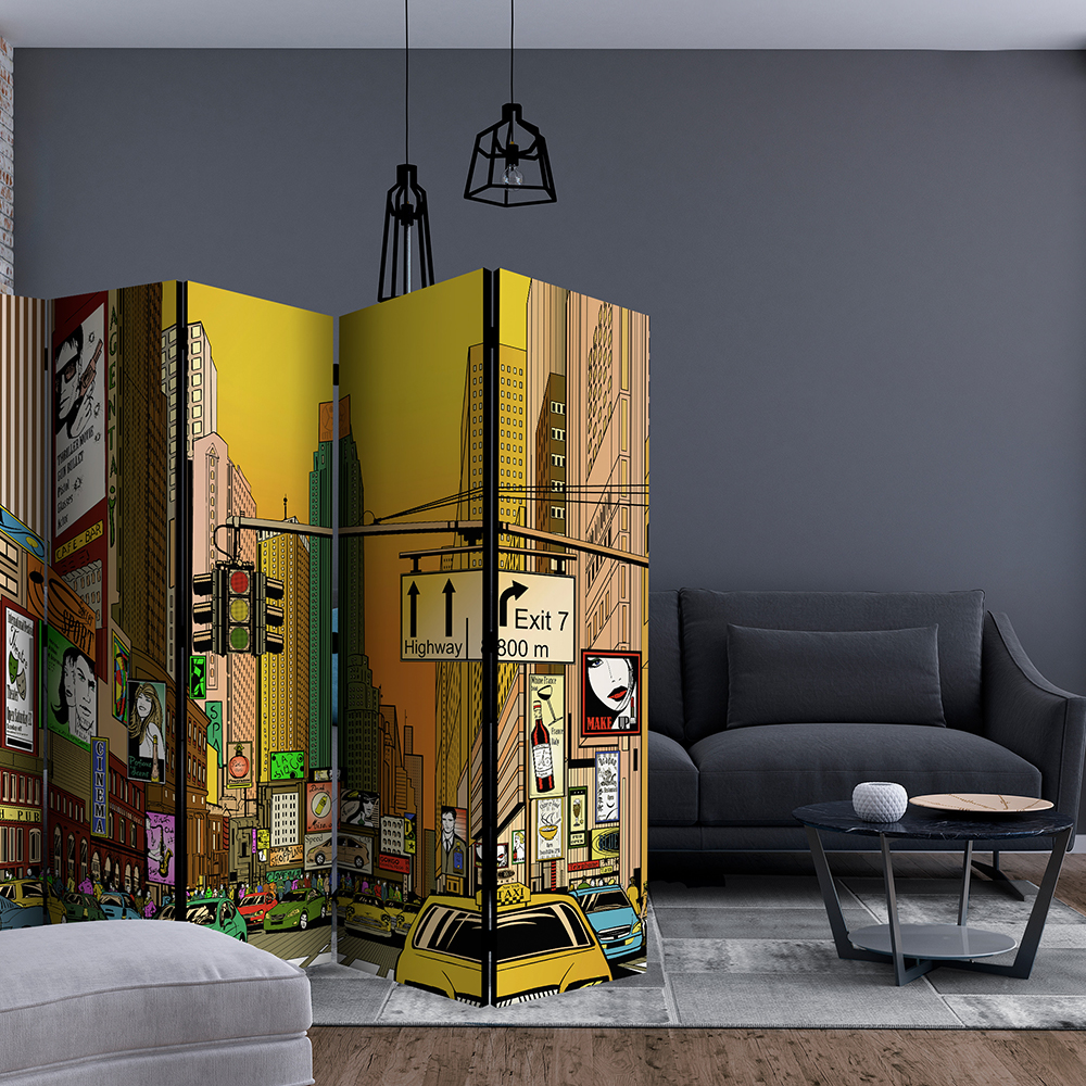 Rumsavdelare Arkiio Vibrant City NY II 225x172 cm