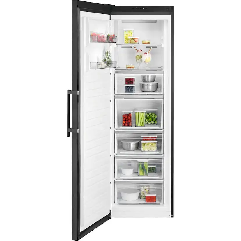 Fristående Frysskåp AEG OAG7M281DL 7000 NoFrost Svart med MultiFlow och FastFreeze