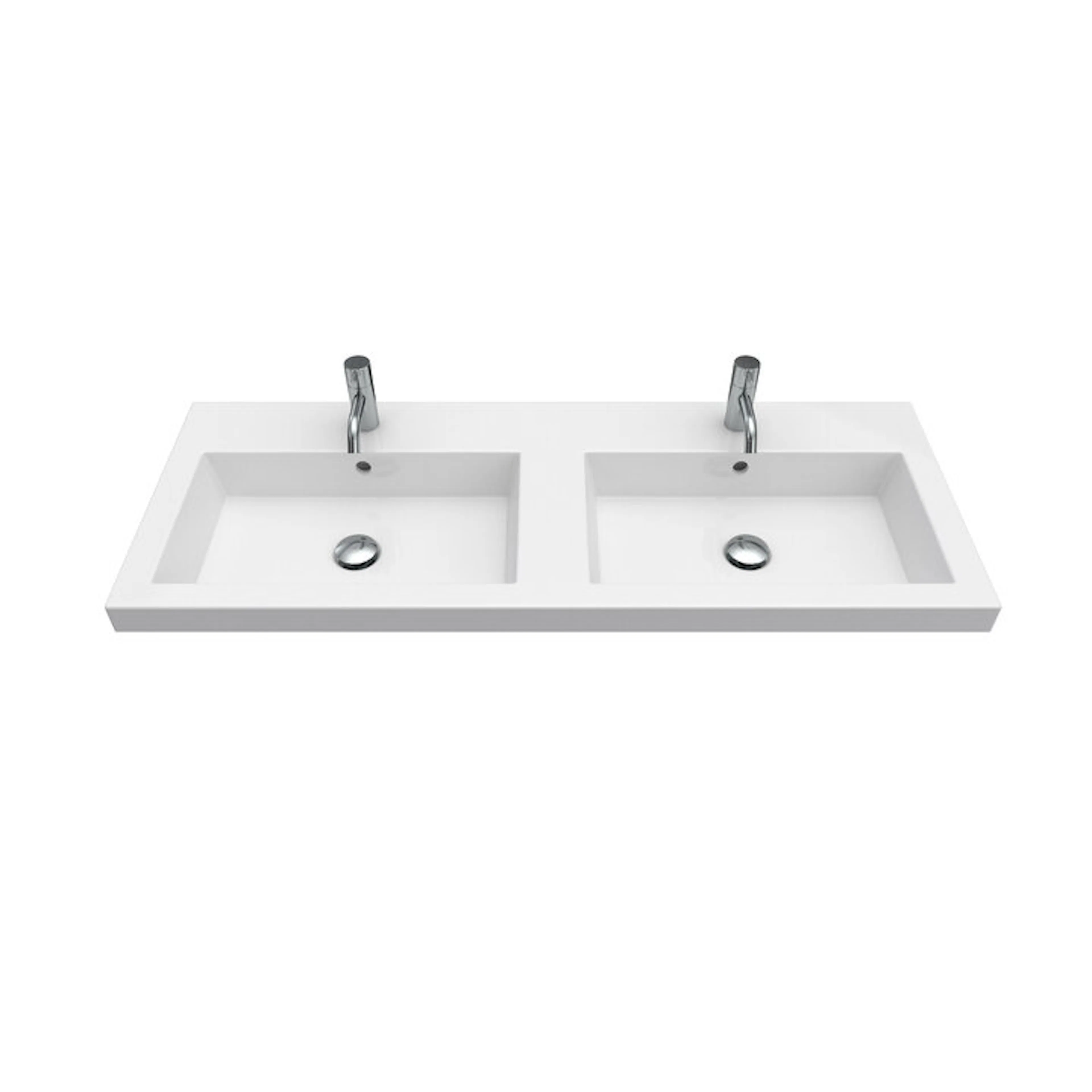 Tvättställ Ballingslöv Square 120 cm Dubbelho 120 cm