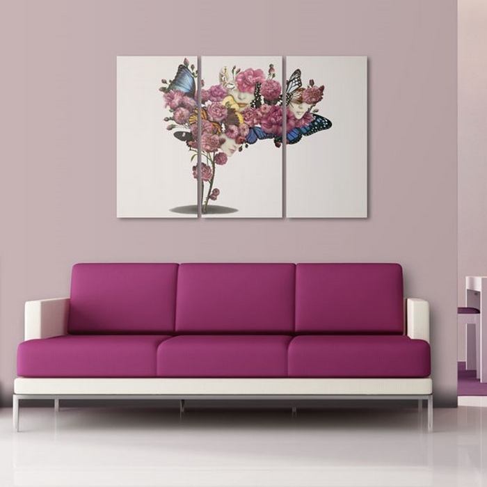 Tavla Arkiio Fjärilar Blommor Och Karneval