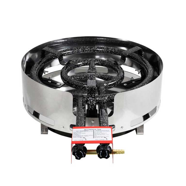 Gasbrännare Muurikka Kort Pro Steel D400