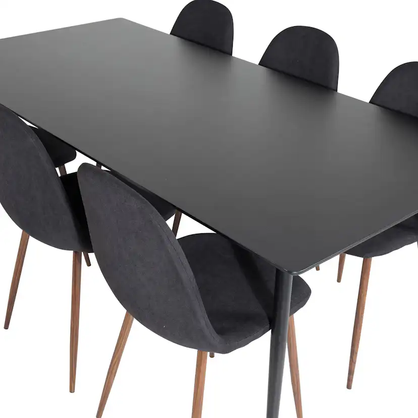 Matgrupp Venture Home Silvia med 6 Pobbie Stolar Polyestertyg