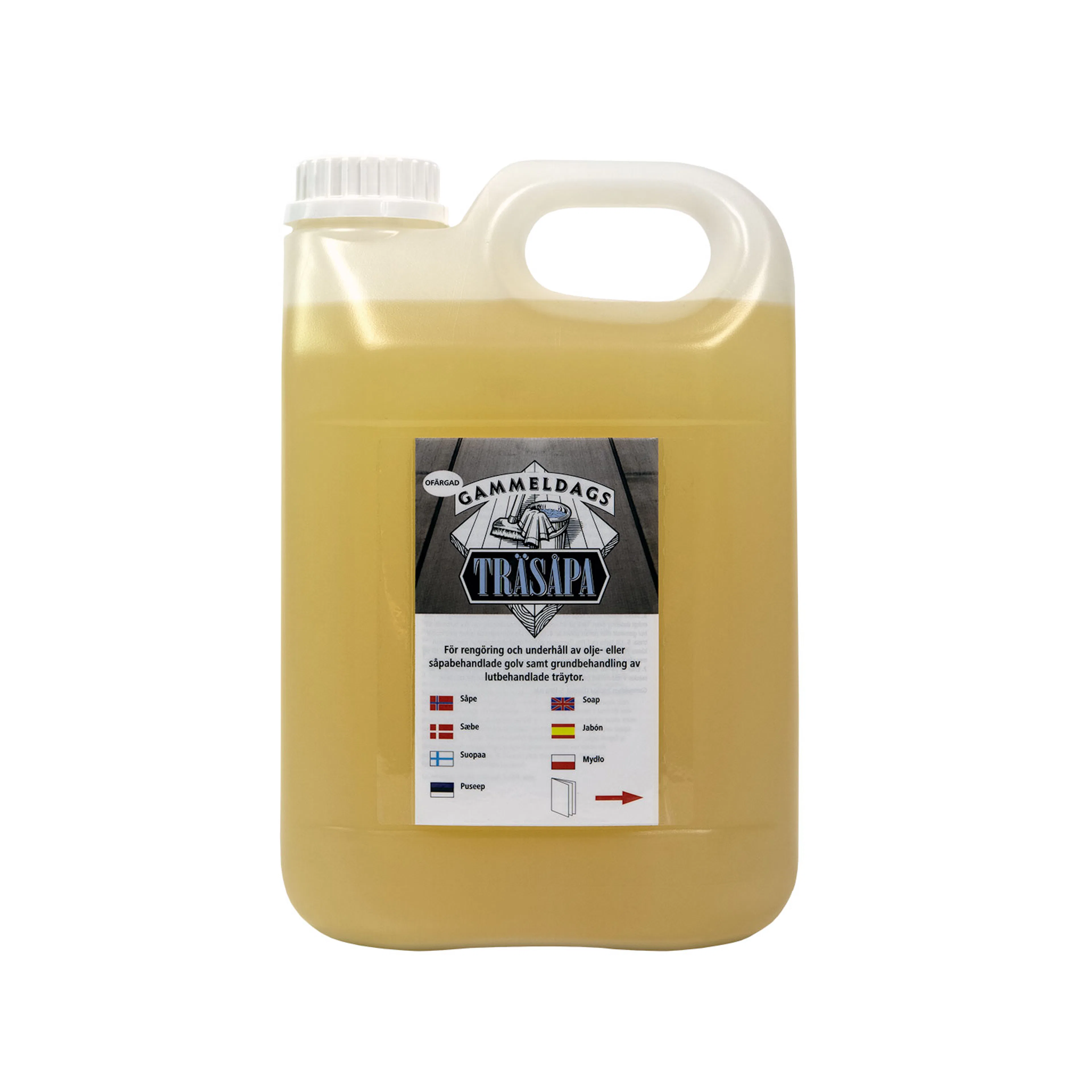 TRÄSÅPA GAMMELDAGS OFÄRGAD 2,5 L 2,5 liter