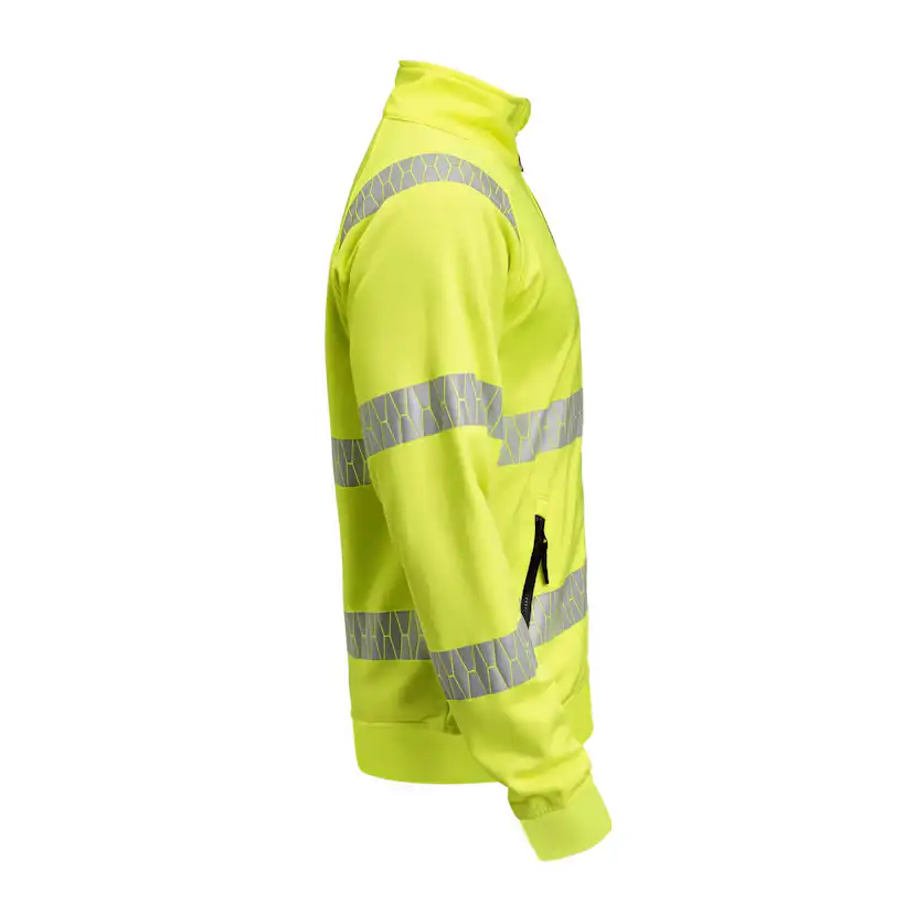 Sweatshirt Jobman Hel-Zip Varsel HV Gul