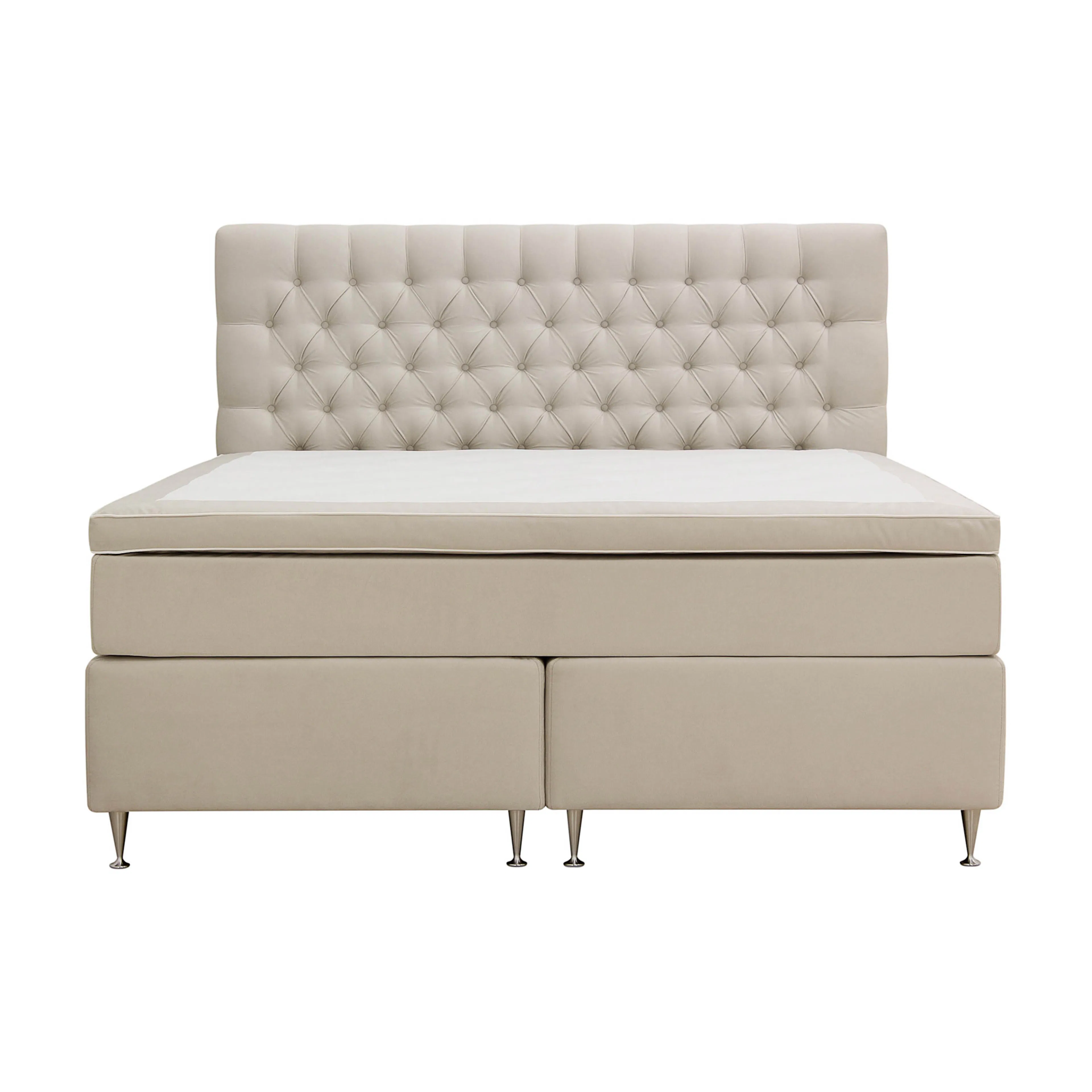 Hilton Lyx Komplett Sängpaket 160x200 cm Kontinentalsäng med Beige