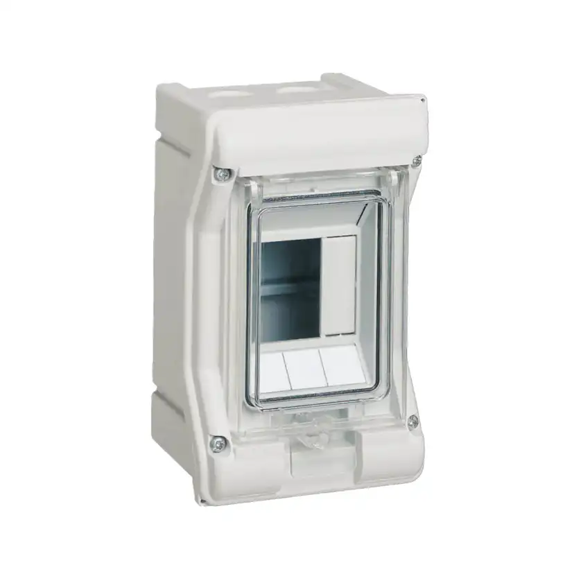 Plastkapsling Hager Vector Utanpåliggande för Utomhusmontering IP65