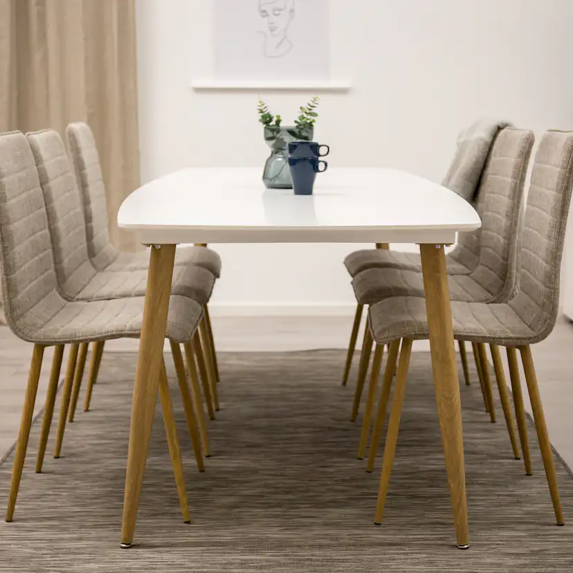 Matgrupp Venture Home Poker med 6 Walerina Stolar