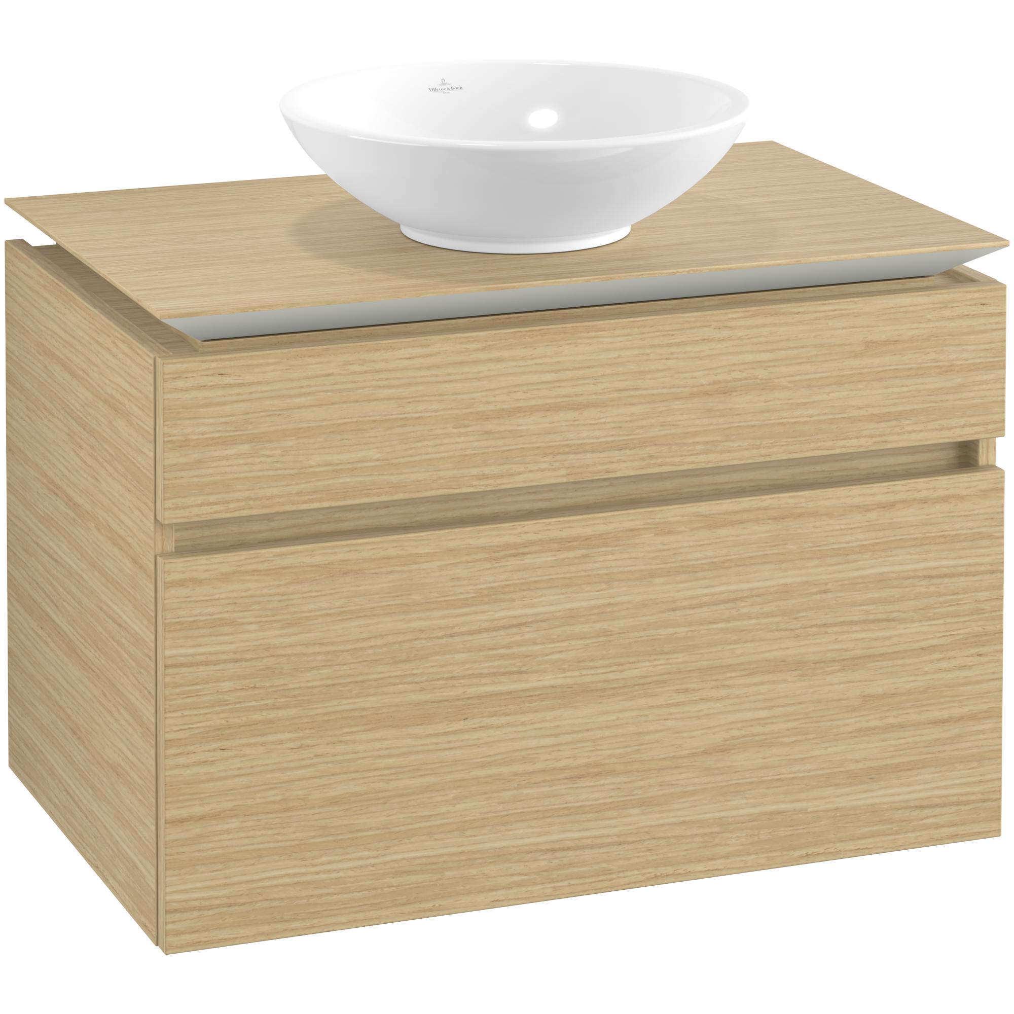 Tvättställsskåp Villeroy & Boch Legato 800 med 2 Lådor för Ytmonterat Tvättställ