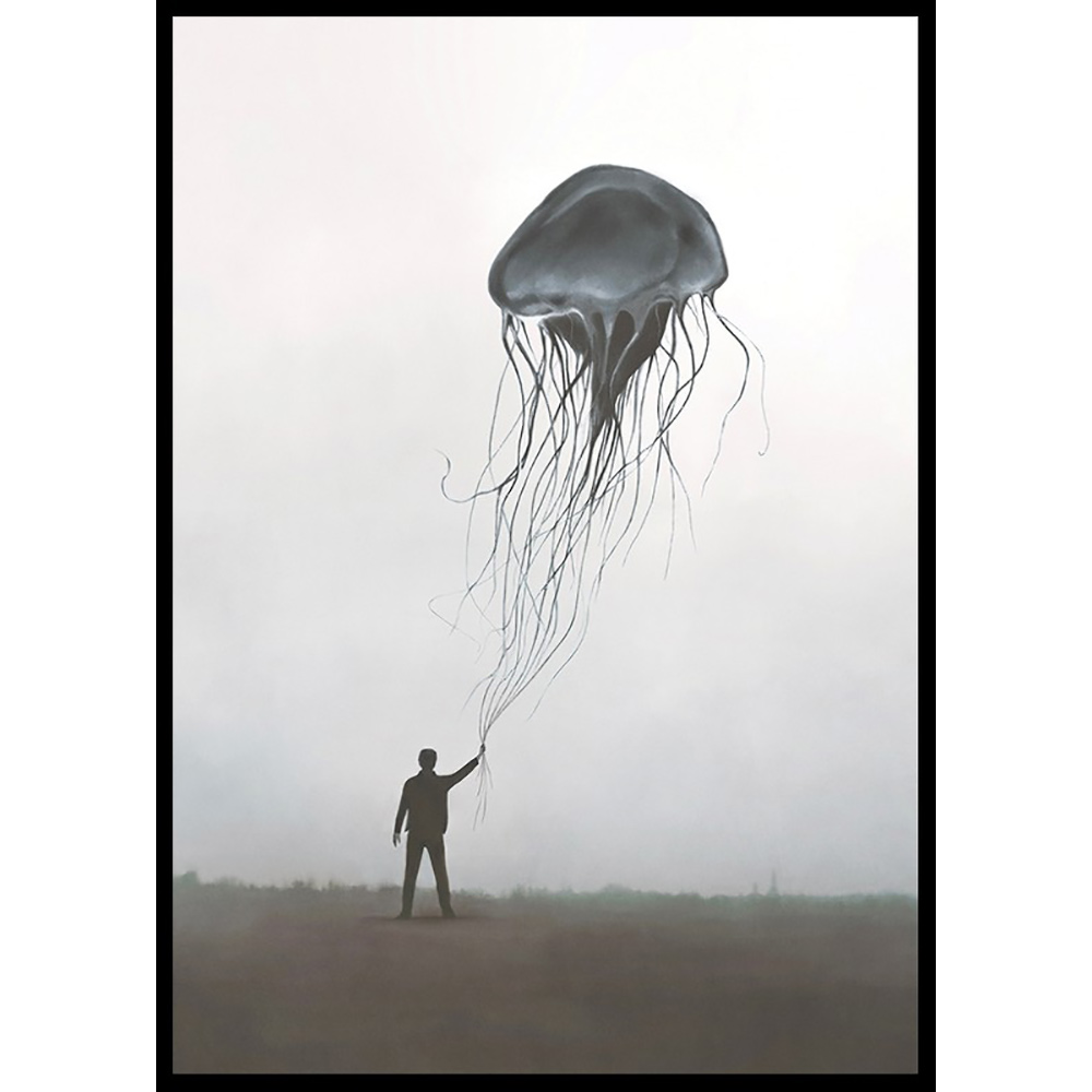 Poster Gallerix Jellyfish Balloon