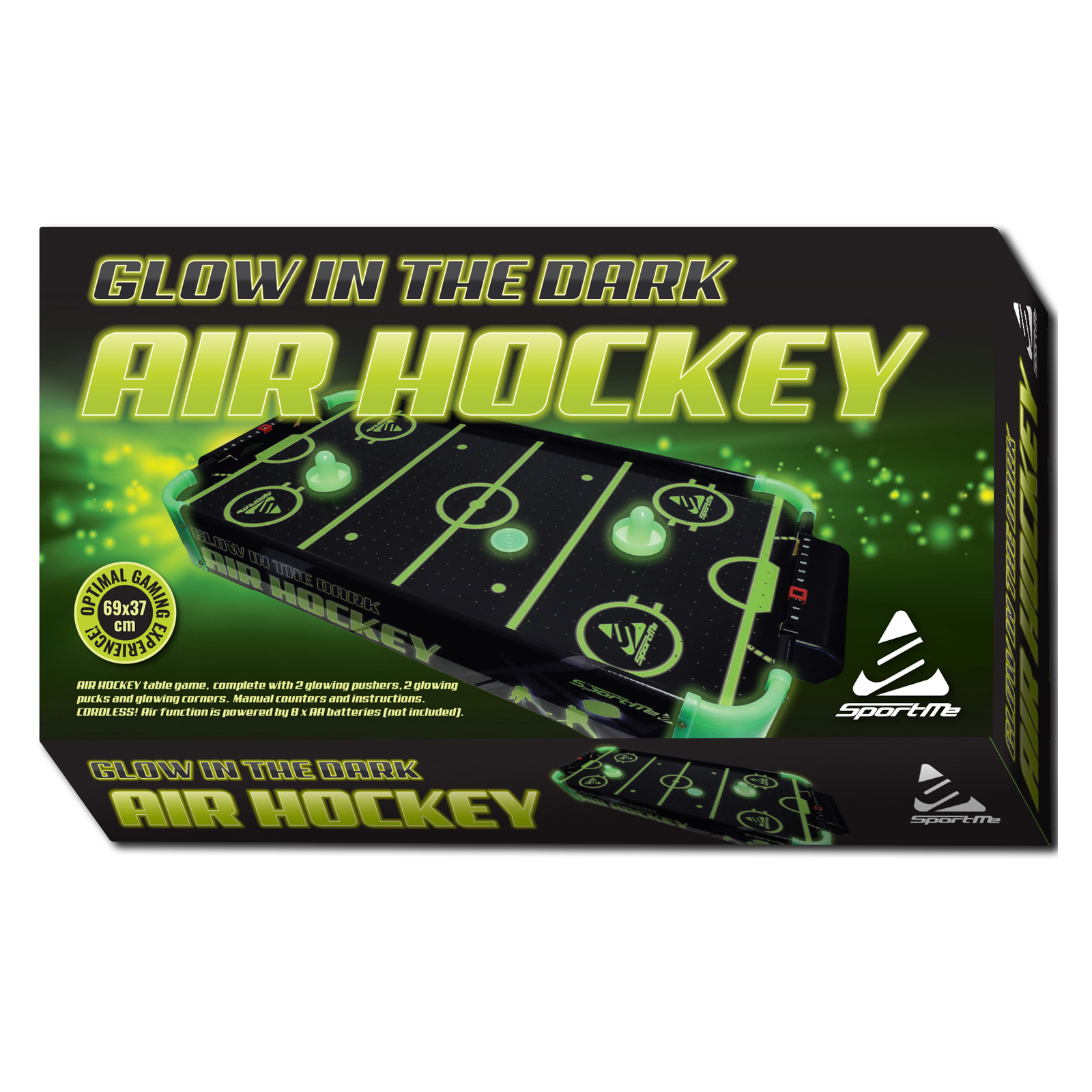 Airhockey SportMe Glow in the Dark