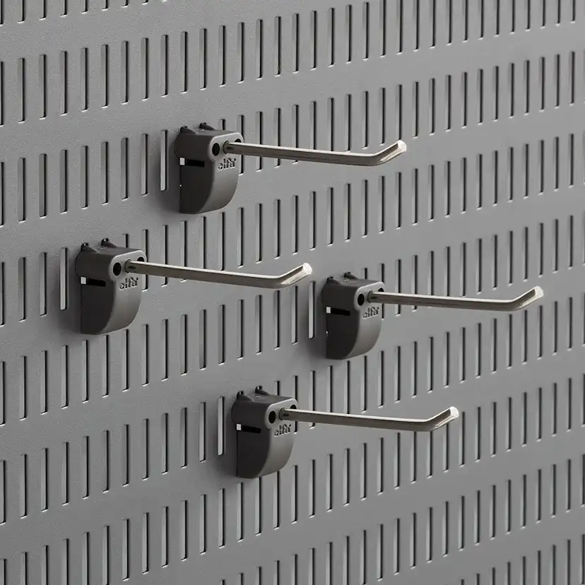 Krok Elfa Garage+ Lång Rak 4-pack
