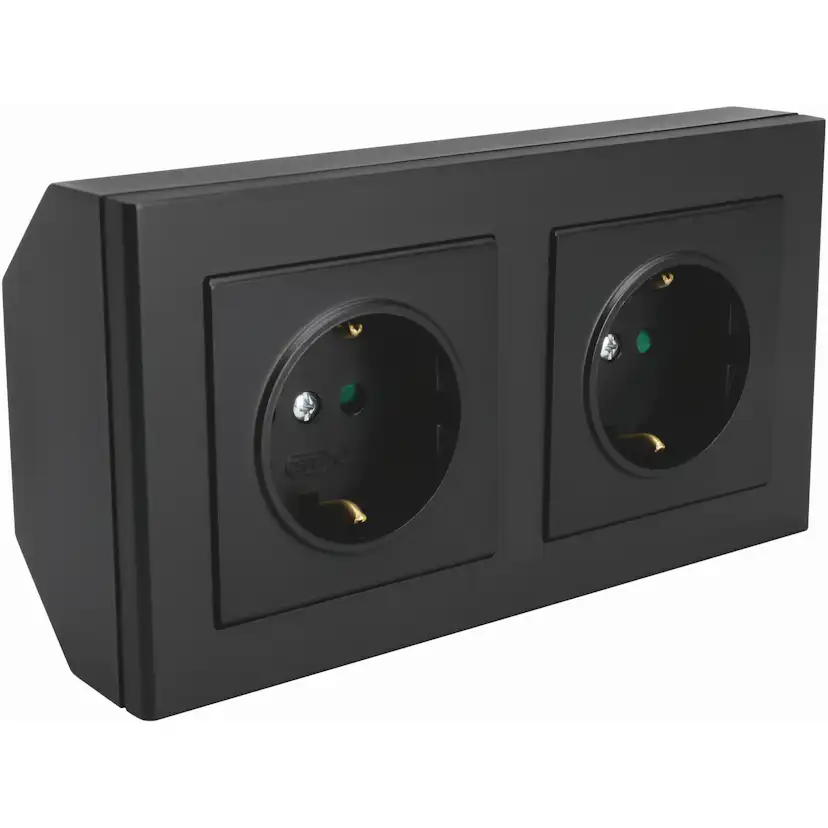 Hörnbox Malmbergs Optima 2Xschuko