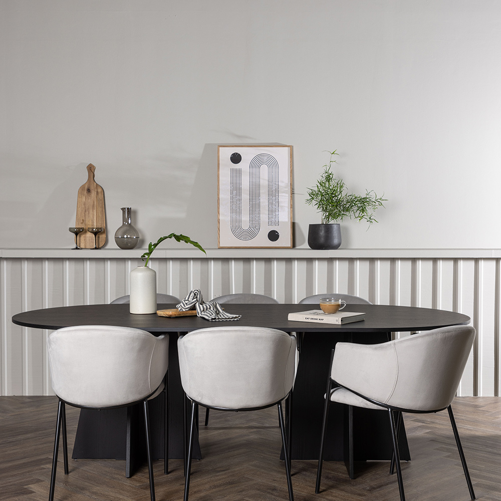 Matgrupp Venture Home Bootcut med 6 st Evelina stolar