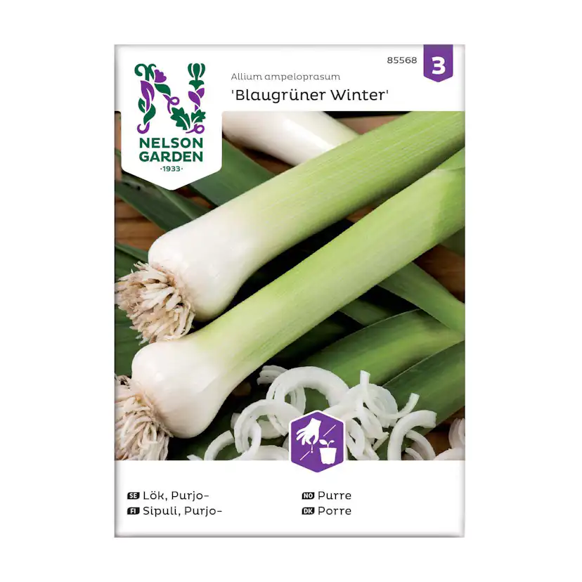 Frö Purjolök Nelson Garden Blaugrüner Winter