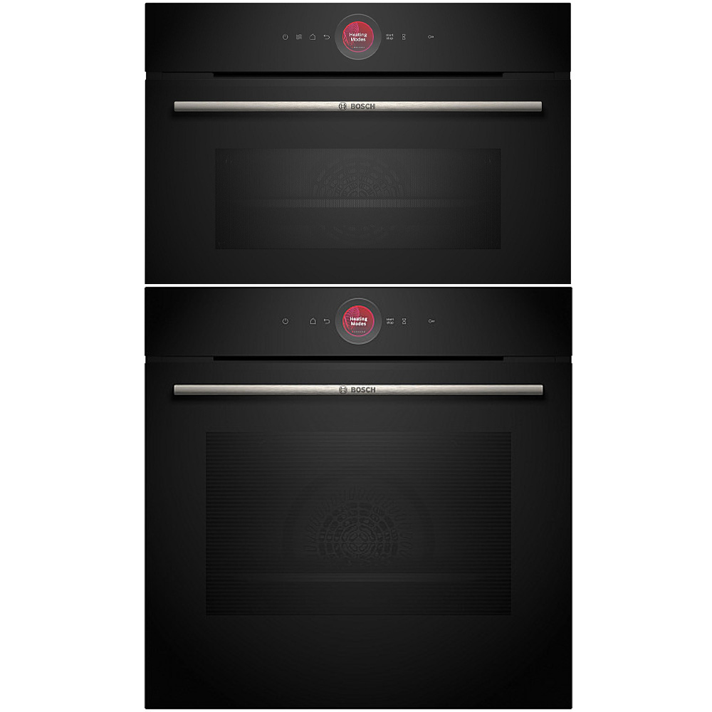 Ugn och Mikro Bosch HBG7221B1 + CMG7241B1 Serie 8 Kompaktugn Med WiFi