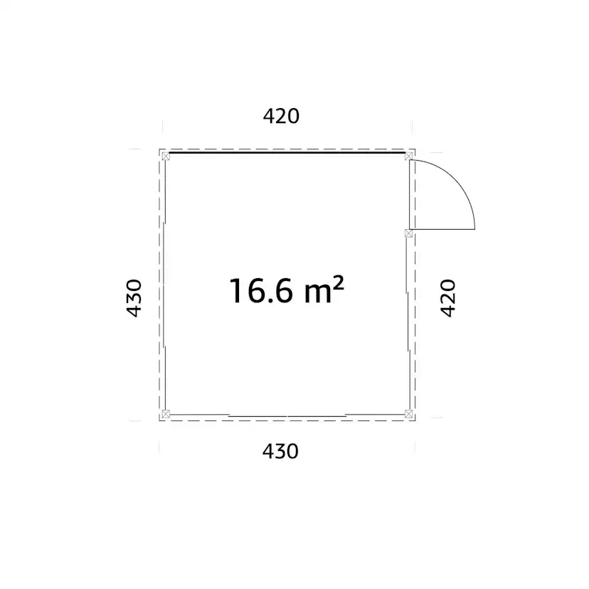 Uterum Palmako Lumi 17,6 m² (inv. 16,6 m²) Slide