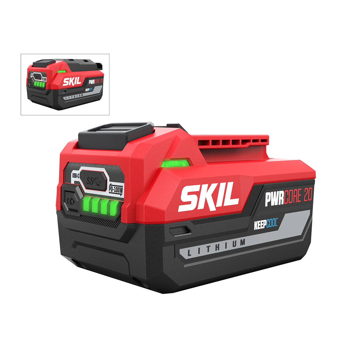 Litiumjonbatteri SKIL 20V PWRASSIST™ Med USB-C 100W