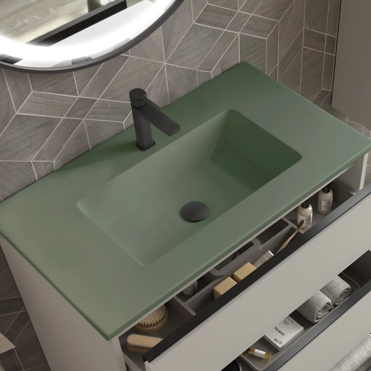 Tvättställ Tenfors Alpin Solid Surface